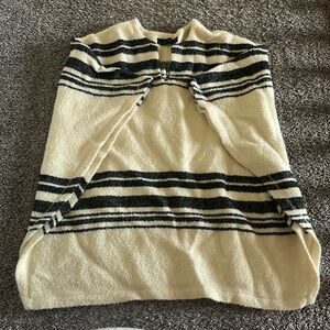 Zara Striped Poncho